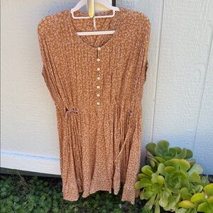 Free People Honey Yellow Summer Dress